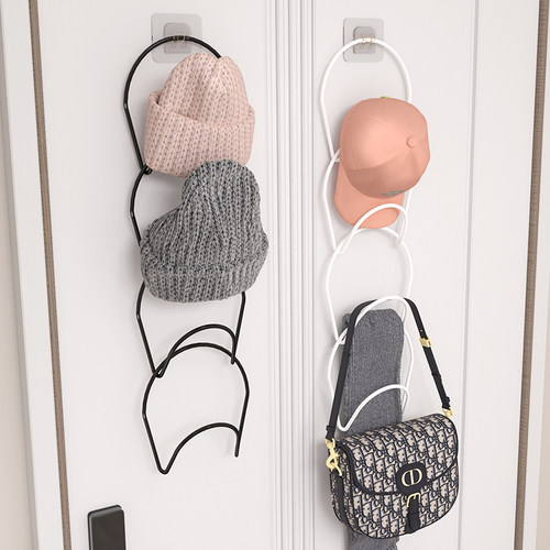 帽子收纳家用挂帽子神器衣橱内挂钩宿舍门口帽子夹放鸭舌帽夹子