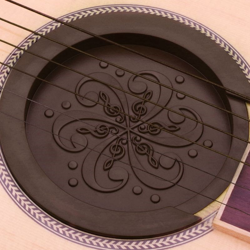 Silicone Soft Acoustic Guitar Soundhole Cover Weak Sound Bu