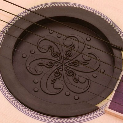 Silicone Soft Acoustic Guitar Soundhole Cover Weak Sound Bu