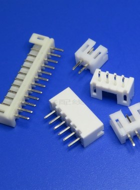 PH2.0针座2P3P4P5P..16A间距2.0mm插座180度直针白色直插端子环保