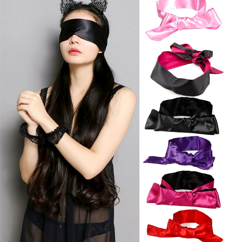 速发Sexy Lace Eye Mask Self Bondage Blindfold Handcuff Restr