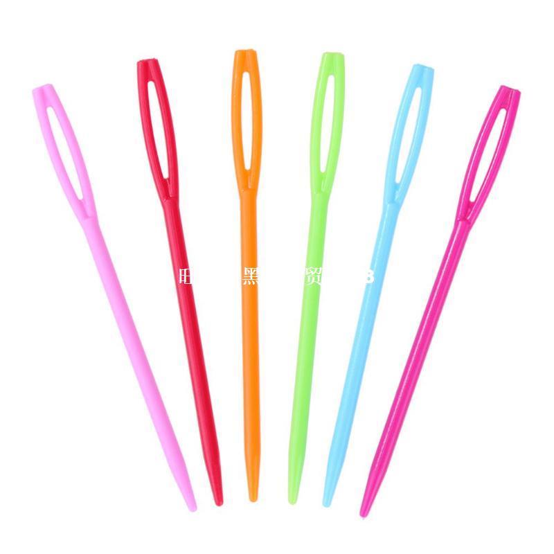 极速.100Pcs 7cm Plastic Knitting Needles Crochet Hooks Tapes