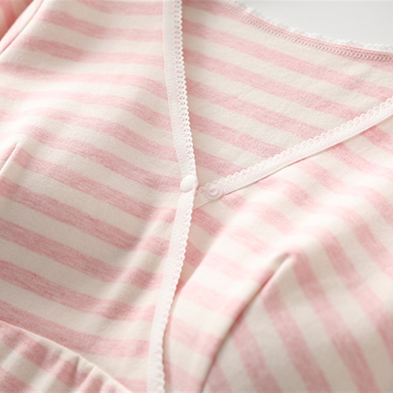 哺乳秋衣上衣纯棉母乳衣服加厚月子喂奶衣时Q尚产后打底衫春秋