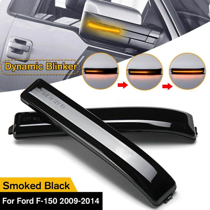 推荐1 Pair for Ford F150 Raptor Rearview Mirror Turn Signal