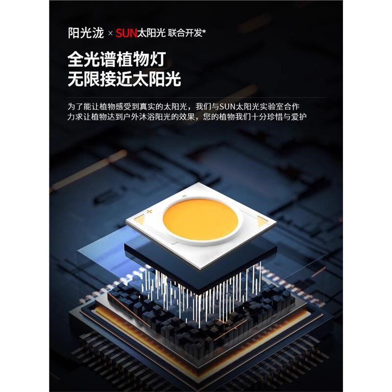 植物墙造景补光灯全光谱嵌入式天花射灯室内生长灯太阳光植物灯