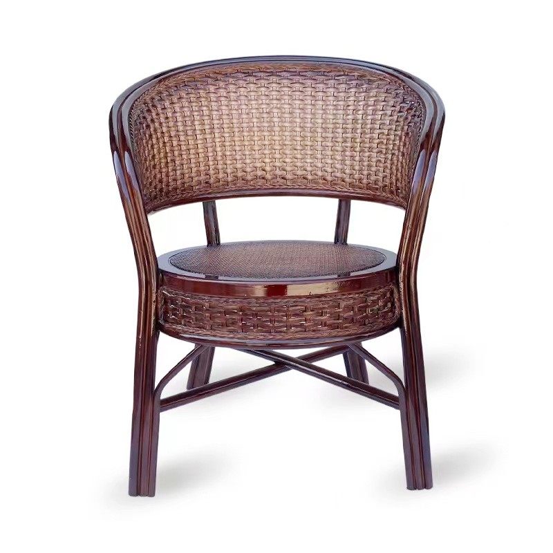 藤椅单人靠背椅老人腾椅编织天然真藤休闲椅阳台客厅藤椅三件套,住宅家具,阳台椅,淘宝优惠券,粉丝福利购,淘宝优惠卷