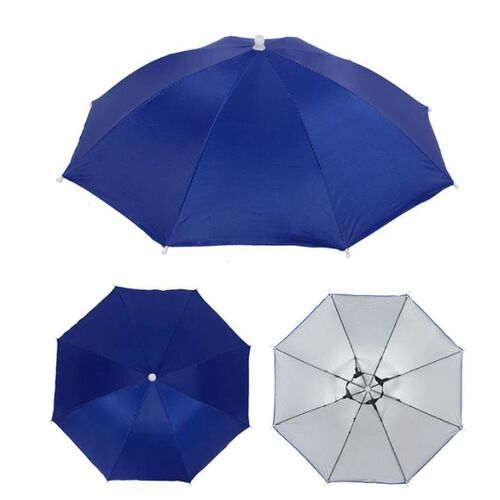 Fishing Umbrella Hat Folding Sun Rain Cap Adjustable Multifu