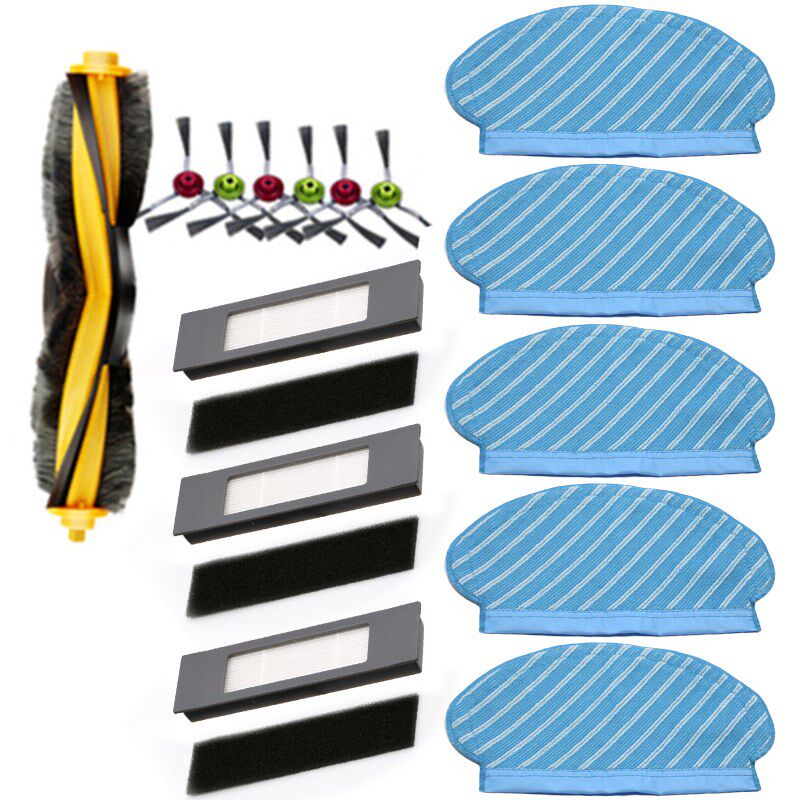 FILTER-BRUSH Mop-Cloth-Set Floor-Cleaning Ozmo Deebot Ecovac