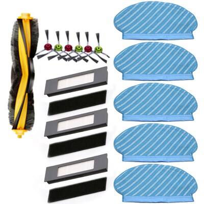 FILTER-BRUSH Mop-Cloth-Set Floor-Cleaning Ozmo Deebot Ecovac