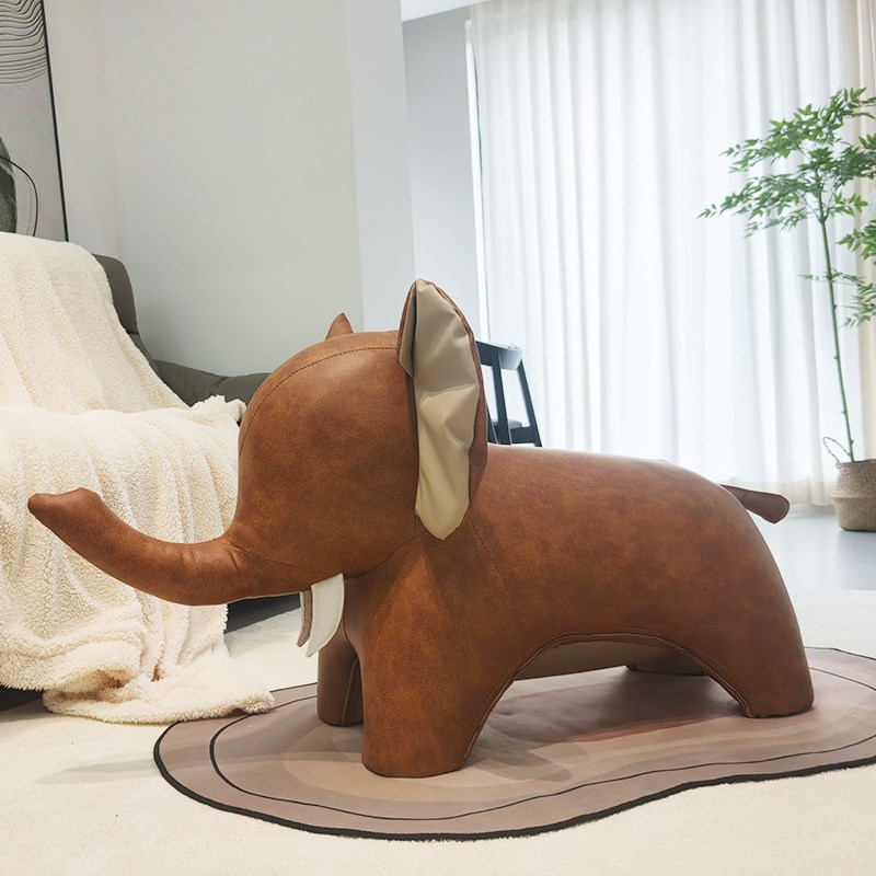 象造型动物换鞋凳客厅创意系列摆件凳子可爱轻奢卡通公仔网红坐凳