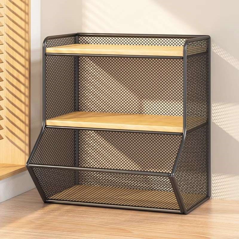 书桌收纳置物架办公室桌上档案资料收纳柜卧室多功能梳妆台置物架