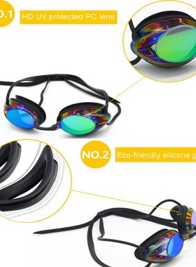 2020  Swim Goggle  Adjustable Electroplating Water Resistant