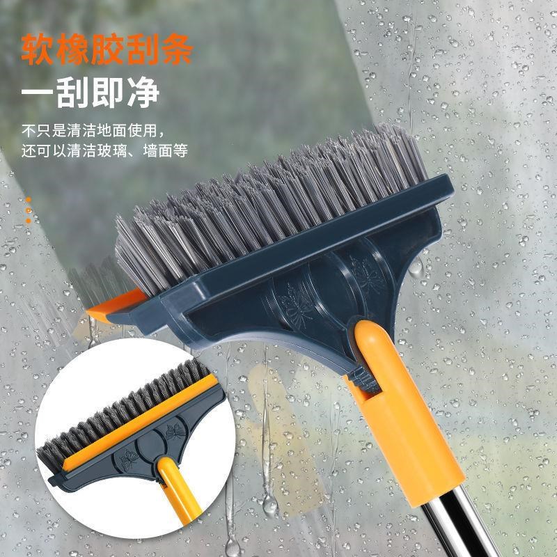 卫生间地板刷f浴室清洁刷地刷子长柄硬毛洗地刷厕所地缝刷瓷砖神