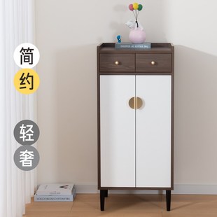 架小户型电梯口玄关柜子定 新款 入户门小h鞋 柜窄款 家用门口楼道鞋