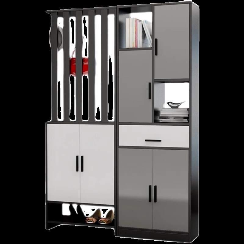 入户门玄关柜一体鞋柜家用门口隔断衣帽架柜屏风柜客厅收纳储物柜