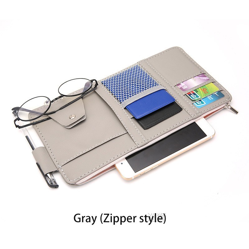 Car Sun Visor Bill Pen Business Card Holder CD DVD Organizer