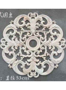 【折扣店】实木家具n贴花 欧式圆盘 柜子柜门装饰门花欧式木雕花