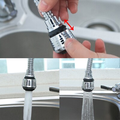1Pc Flexible Tap Bubbler 360 Rotating Aerator Water Nozzle S