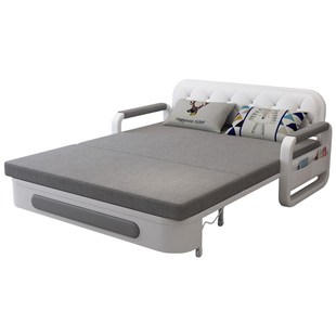 沙发床缩功能可折叠1.5米客厅拉户型伸多推小双人两用可储物沙发