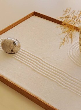 微景观造景沙子日式枯山水细沙白沙桌面禅意花园黄沙冥想沙盘禅沙