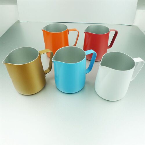 Stainless Steel Pitcher Coffee Pitcher Milk Frothing Jug Pul