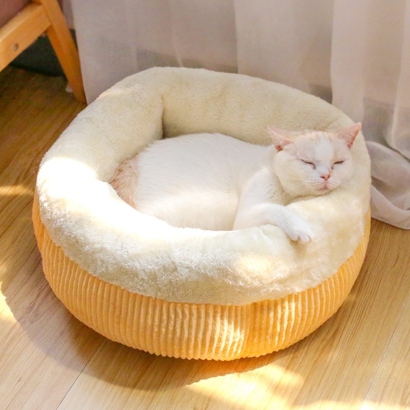 猫窝四季通用g冬季保暖猫咪宠物垫子猫垫猫床用品半封闭式小型猫