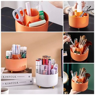 Brush Makeup Holder Desktop Organizer 360 Cosmetic Rotating