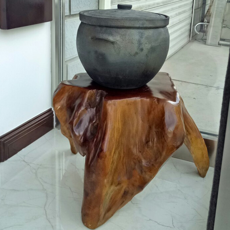 树桩摆件木凳原木凳圆木凳实木凳圆凳杉木凳子茶几木墩换鞋凳