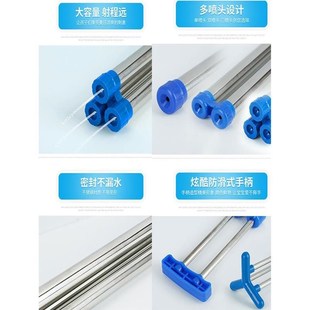 打水仗神器喷水男孩戏水玩具 儿童大呲水枪水炮不锈钢针筒抽拉式