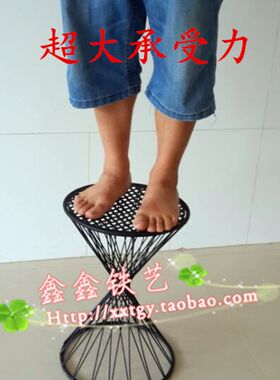 欧式铁艺换鞋凳梳妆凳圆凳子时尚小凳子沙发凳圆凳 铁艺花架凳子