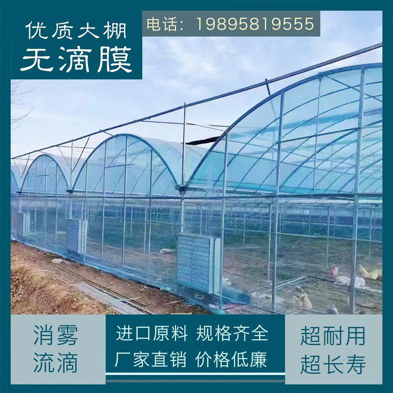 热销进口加厚蓝无滴膜流滴膜蔬菜种植保温大棚膜塑料布膜超耐用大