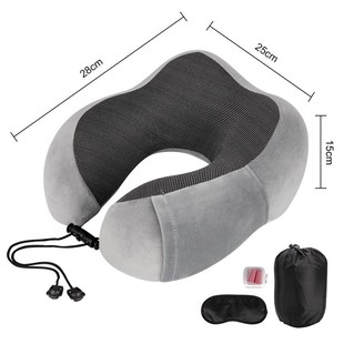 U-Shaped Travel Pillow Neck Memory Foam Airplane Pillow Soft