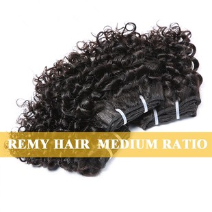 Bundles Double Short Curly Cut 6inch Hair Indian Bouncy Draw