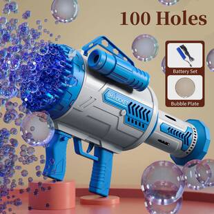 Soap Holes Bubbles Automatic 极速100 Gun Bubble Bazooka Toys