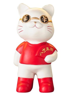 2025招财猫摆件客厅玄关酒柜装饰品店铺前台吧台开业乔迁新居礼品
