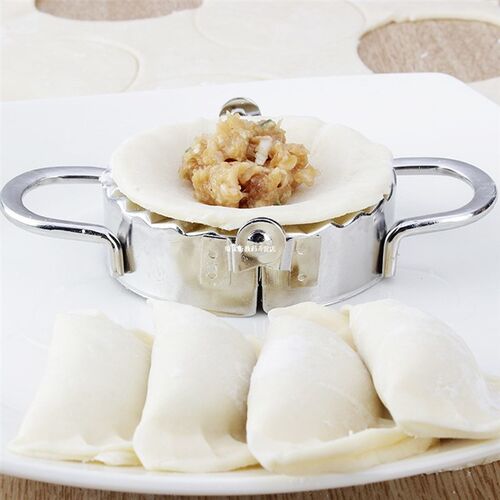 2Pcs/set Stainless Steel Dough Presser Dumpling Mold Maker W