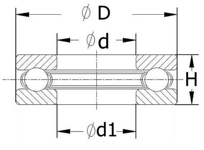 。不锈钢 平面推力球轴承 S51107 51107 8m107 尺寸 5*52*12 现货