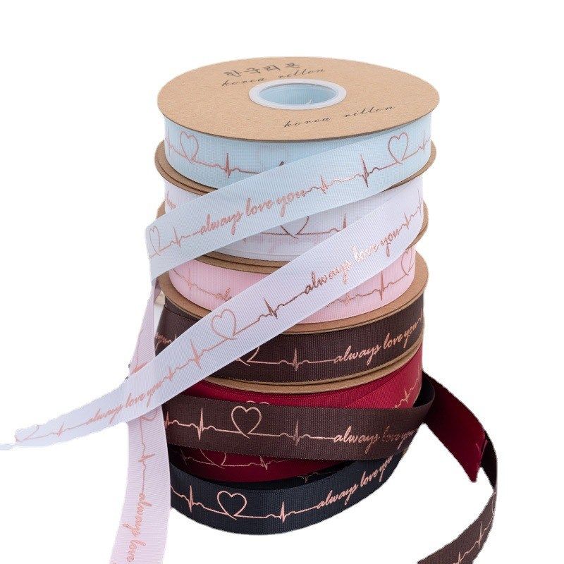 创意心动烫金缎带l鲜花包装织带烘焙礼品包装丝带花店包装缎带材,纺织面料/辅料/配套,织带/丝带/缎带,淘宝优惠券,粉丝福利购,淘宝优惠卷