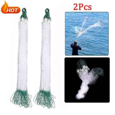 2 Pcs Fisbing Net Single Mesh NylonM Durahle Float Tr