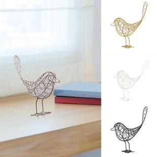 Simple Cra Desktop Bird Figurines Iron Ornaments 速发Wrought