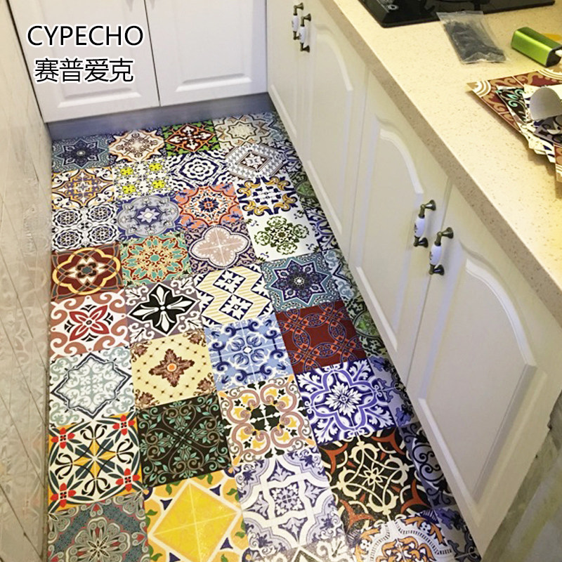 自粘墙纸厨房卫生间防水墙贴瓷砖贴纸壁纸装饰贴地贴自粘地板贴纸,家居饰品,软装墙贴,淘宝优惠券,粉丝福利购,淘宝优惠卷