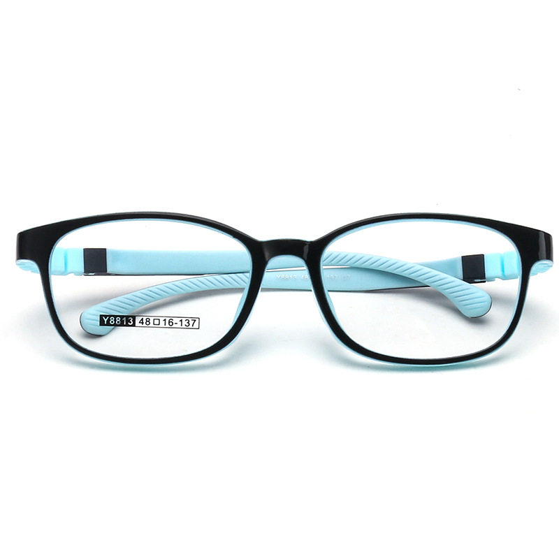 新款超轻硅胶儿童眼镜框架4-12岁男女小孩儿童近视眼镜框8813