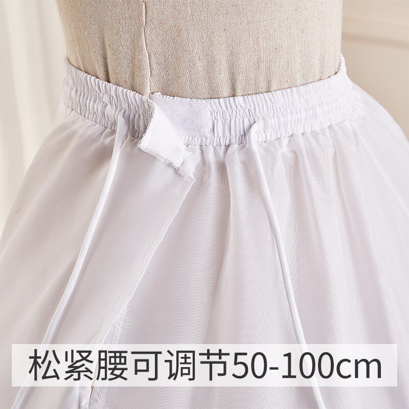 Lolita花嫁生日礼服在逃公主蓬蓬裙撑新娘主婚纱可调节大鱼骨裙撑