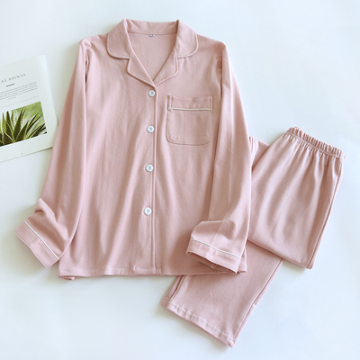 春秋情侣睡衣男士休闲居家服2023新款可爱女简约套装