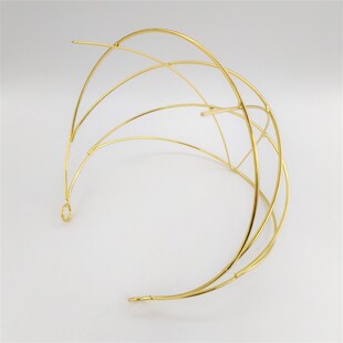 宫廷凤冠骨架 DIY纯铜电泳保色 发冠底座 新娘头饰 大发冠架子