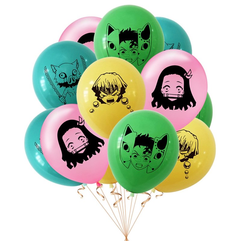 38Pcs/set Kimetsu no Yaiba Party Supplies Decor Demon Slayer