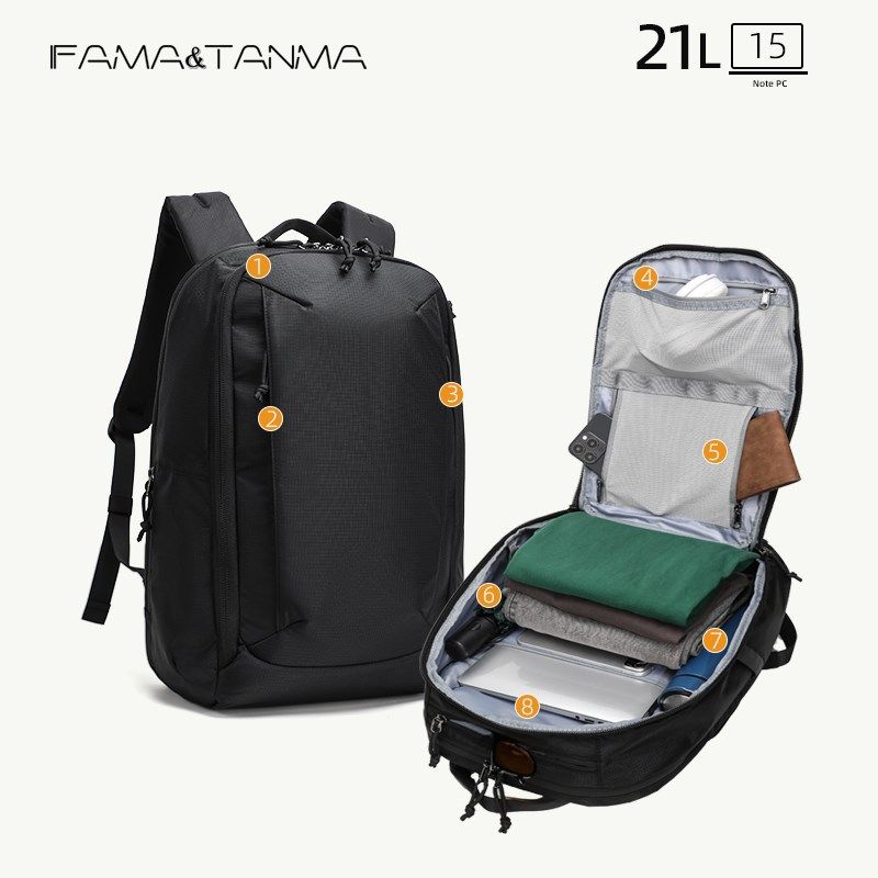 电脑包男士背包多功能书包大容量旅行包高级感商务通勤双肩包男款