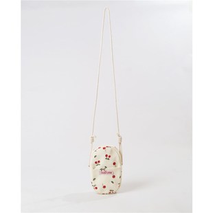 日韩夏季新款帆布小包斜挎包简迷约印花女式你手机包小众布艺新品