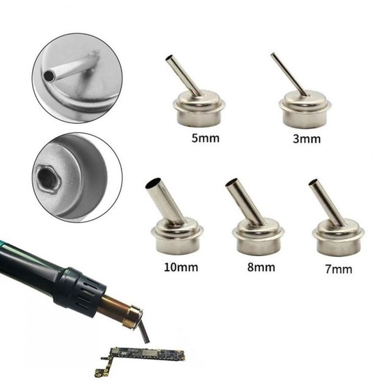 网红5pcs 45 Degree Bent Curved Heat Nozzles For QUICK 861DW