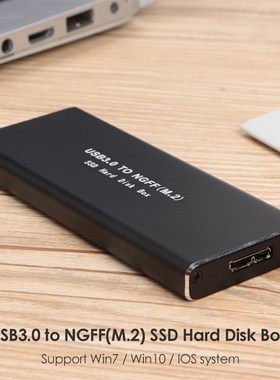 USB 3.0 Micro B to M.2 NGFF SSD Box Adapter External Solid S